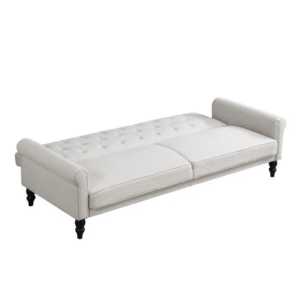 Krēmkrāsas regulējams/salokāms dīvāns 222 cm Tyne – Støraa-image-4