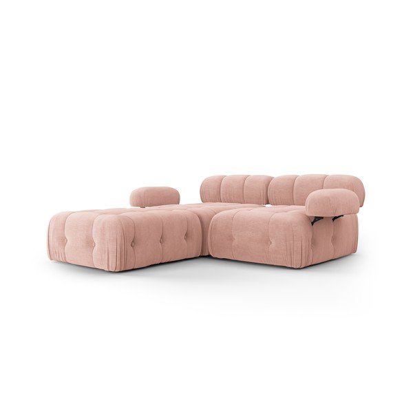 Gaiši rozā stūra dīvāns Ferento – Cosmopolitan Design-image-1