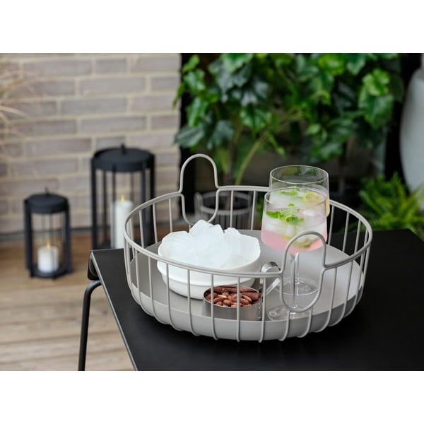 Stiepļu metāla uzglabāšanas grozs ø 38x18 cm Inu – Zone-image-1