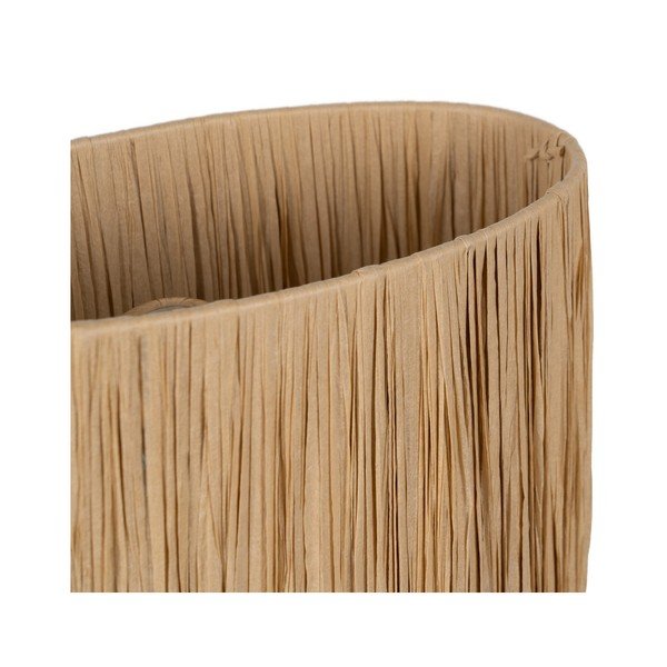 Bēša/dabīga toņa galda lampa ar rotangpalmas abažūru (augstums 37,5 cm) – Ixia-image-3