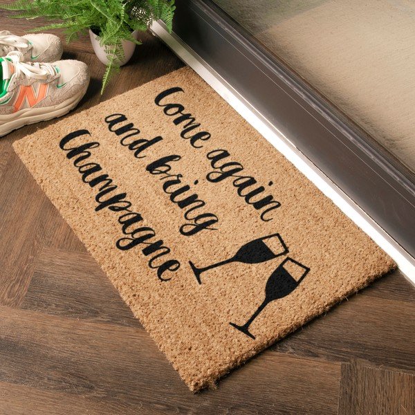 Kokosšķiedras kājslauķis 40x60 cm Bring Champagne – Artsy Doormats-image-1