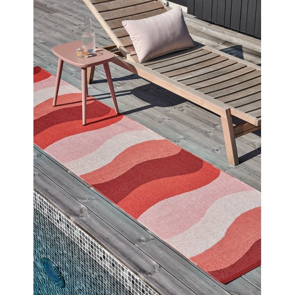 Sarkans iekštelpu un āra celiņa paklājs 70x200 cm Urvi Fire – Pappelina-image-4