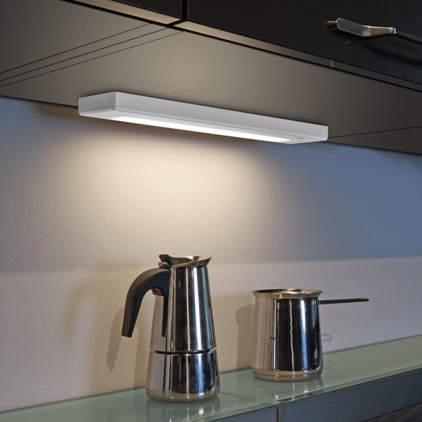 Balta LED sienas lampa (garums 34 cm) Alino – Trio-image-1