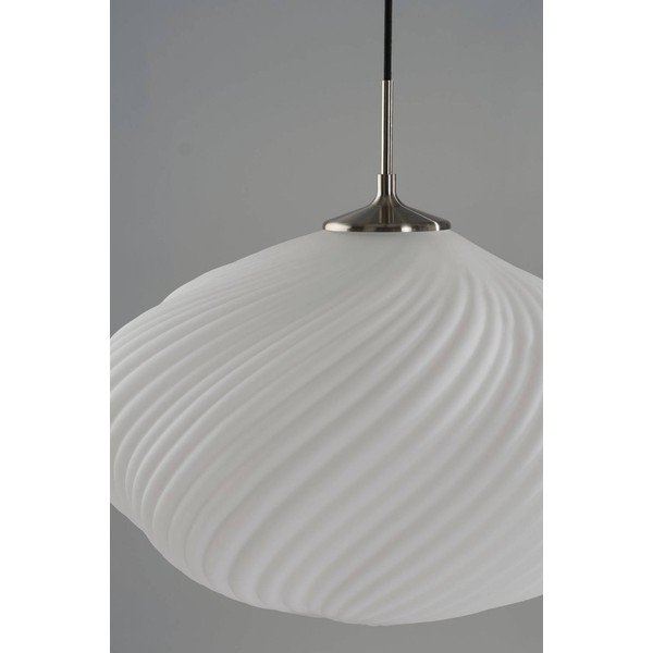 Balta/sudraba krāsas piekaramā lampa no opāla stikla ar regulējamu spilgtumu ø 50 cm Meringue – Jotex-image-4