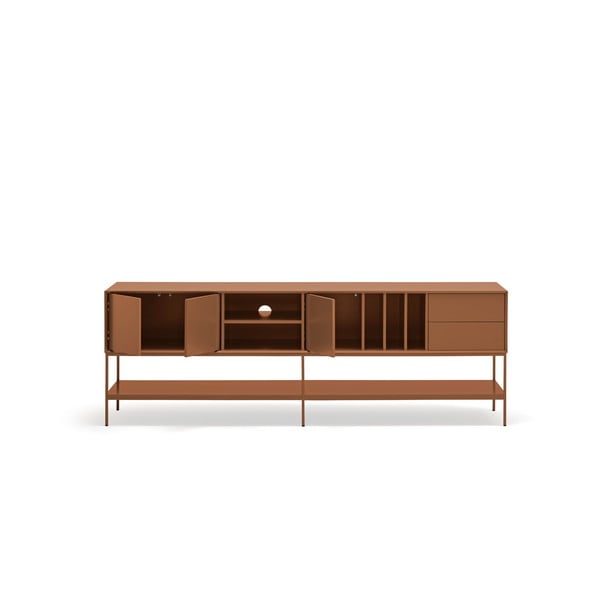 Ķieģeļu sarkans TV galdiņš 220x74x45 cm Platt – Teulat-image-2