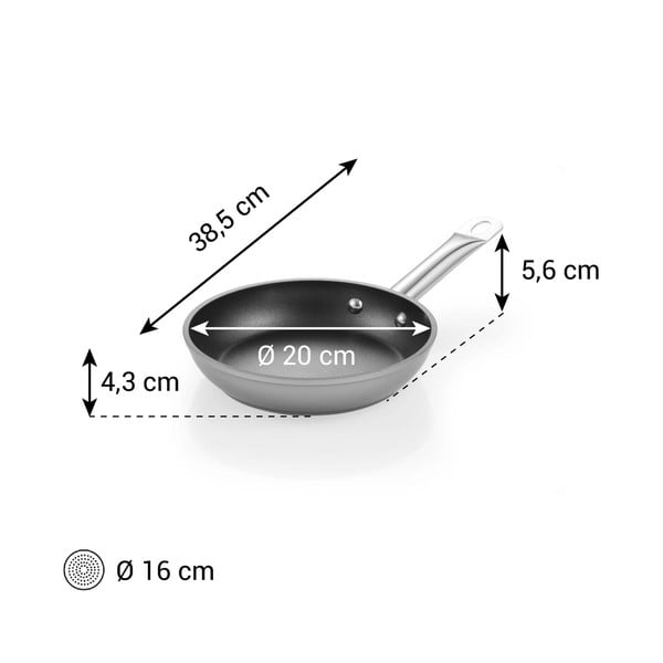 Alumīnija panna ar nelīpošu pārklājumu ø 20 cm GrandChef+ – Tescoma-image-1