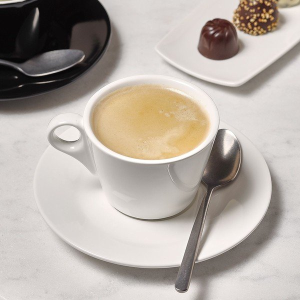 Balta espreso porcelāna tasīte 80 ml Barista – BonBistro-image-1