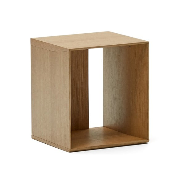 Dabīga toņa modulārā plauktu sistēma ar ozolkoka imitāciju 34x38 cm Litto – Kave Home-image-2