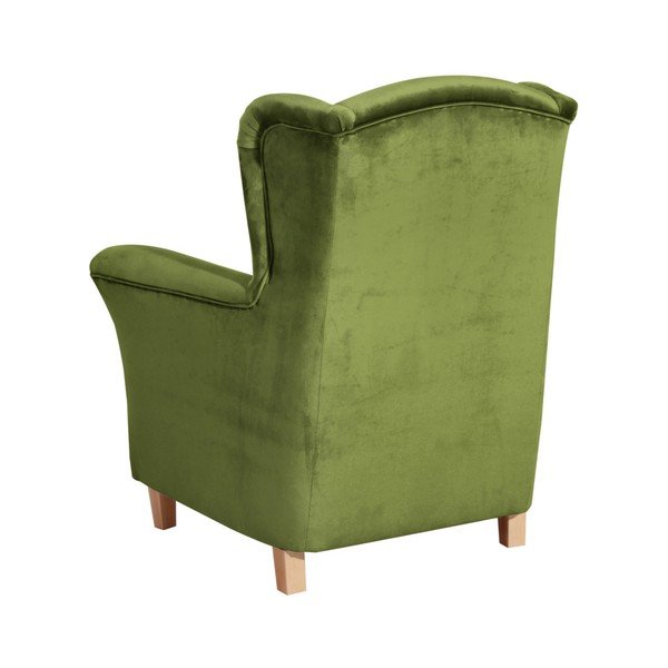Zaļš atzveltnes krēsls Max Winzer Agnetha Suede-image-1