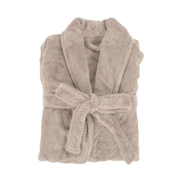 Pelēkbrūns mikroplīša halāts L/XL Pippa – Tiseco Home Studio-image-2