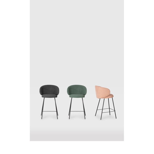 Gaiši rozā bāra krēsli (2 gab.) (sēdekļa augstums 65 cm) Rush – Marckeric-image-1