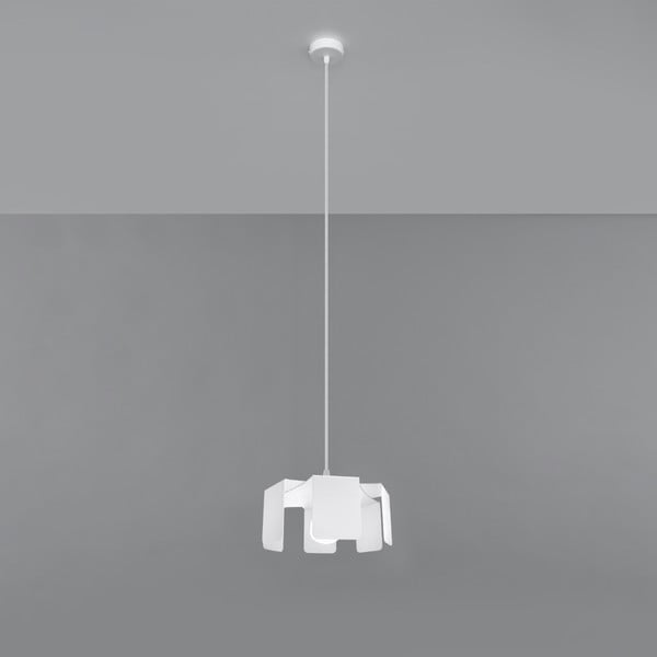 Balta piekaramā lampa ar metāla abažūru ø 24 cm Rossario – Nice Lamps