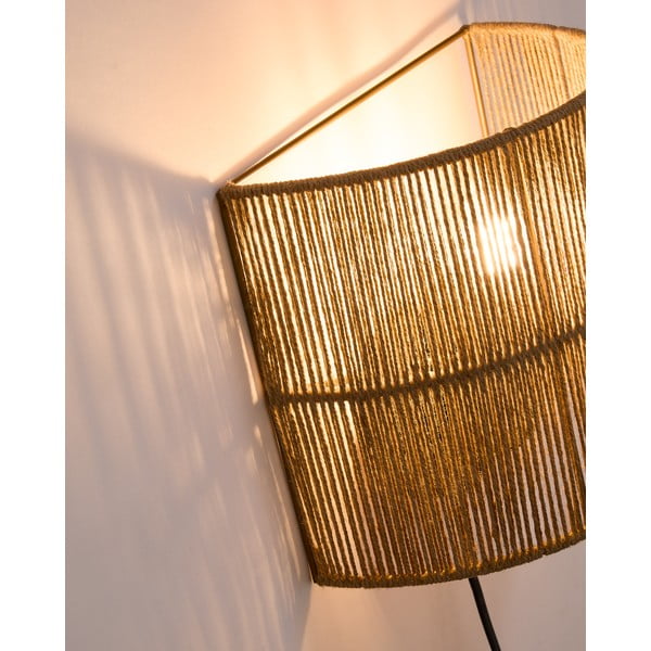 Dabīga toņa sienas lampa Canar – Kave Home-image-1