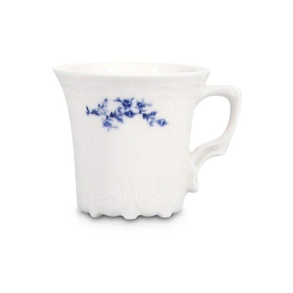 Balta/zila espreso porcelāna tasīte 110 ml Retro – BonBistro