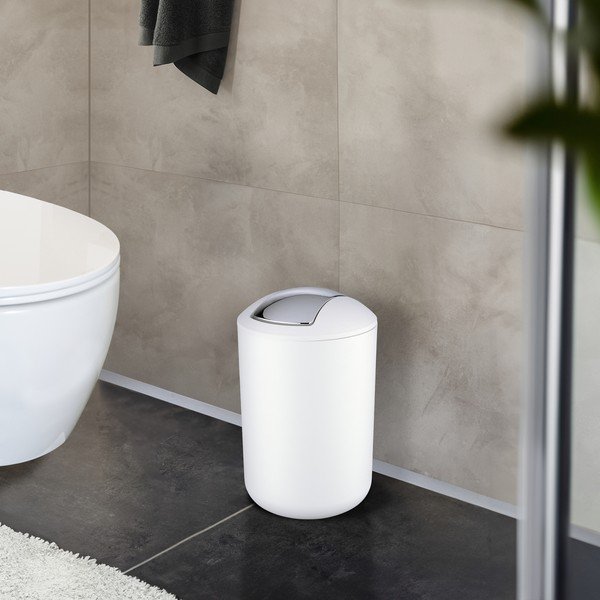 Balta plastmasas atkritumu tvertne 6,5 l Brasil – Wenko-image-1