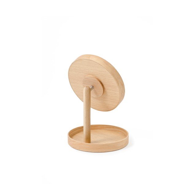 Kosmētiskais spogulis ar ozolkoka rāmi Wireworks Cosmos, ø 25 cm-image-3