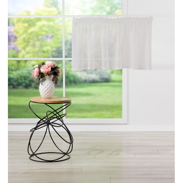 Balts dienas aizkars no voiles 150x50 cm Avenue – Mendola Fabrics-image-4