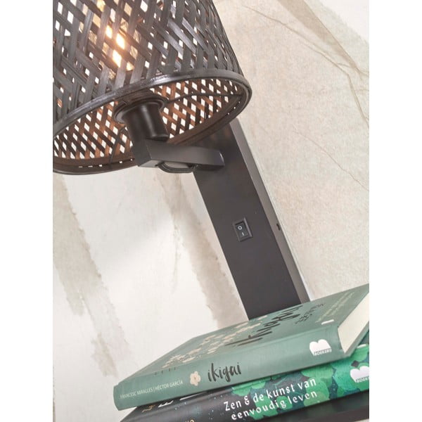Melna sienas lampa ø 18 cm Java – Good&Mojo-image-4