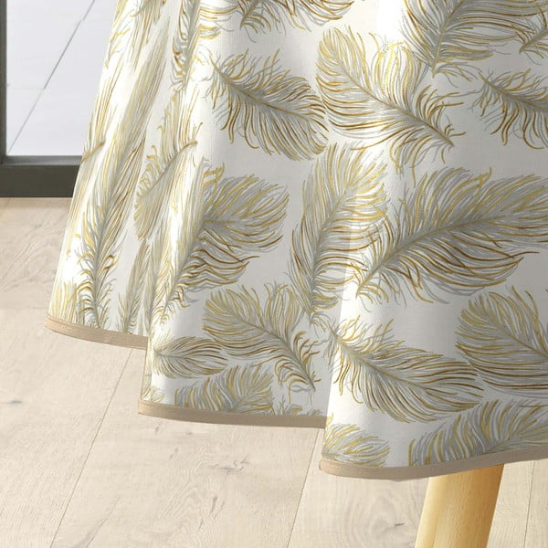 Ar mitru drānu noslaukāms galdauts ø 160 cm Plumina – douceur d'intérieur-image-3