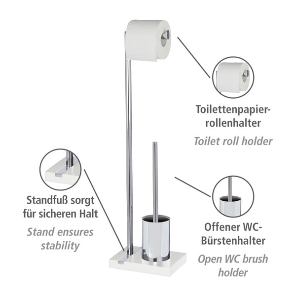 Tualetes birste ar tualetes papīra turētāju Wenko Noble-image-4