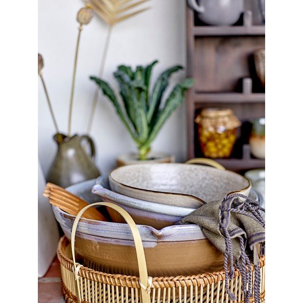 Pelēkbalta keramikas bļoda Bloomingville Thea, ø 16,5 cm-image-3