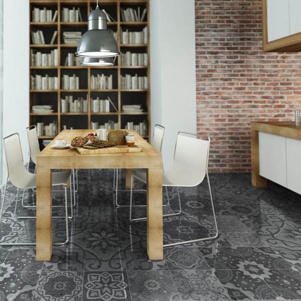 Ūdensizturīga grīdas uzlīme Ambiance Grey Stones, 90 x 60 cm-image-1