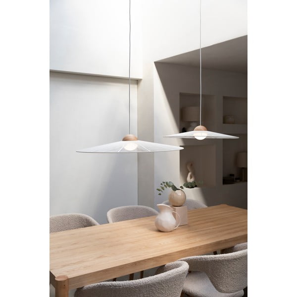 Balta piekaramā lampa ar regulējamu spilgtumu ø 65 cm Belle – Zuiver-image-4