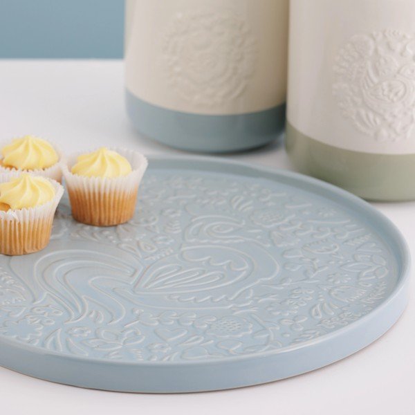 Dūmakaini zils servēšanas keramikas šķīvis ø 30 cm Home to Roost – Mason Cash-image-2