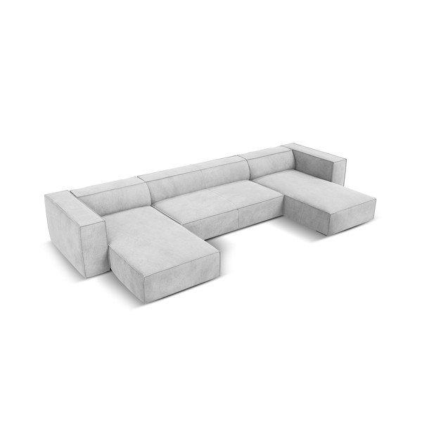 Gaiši pelēks stūra dīvāns (U veida) Madame – Windsor & Co Sofas-image-2