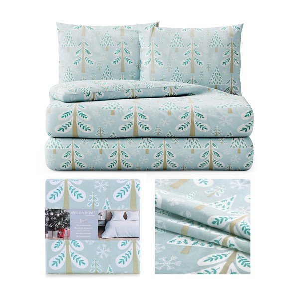 Divguļamā flaneļa gultasveļa AmeliaHome Snuggy Lumi, 200 x 220 cm-image-2