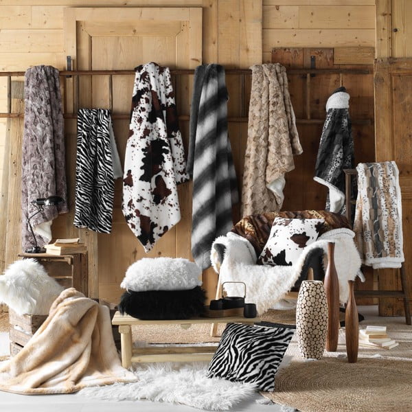 Balts pleds no mākslīgās kažokādas 125x150 cm Mouton – douceur d'intérieur-image-4