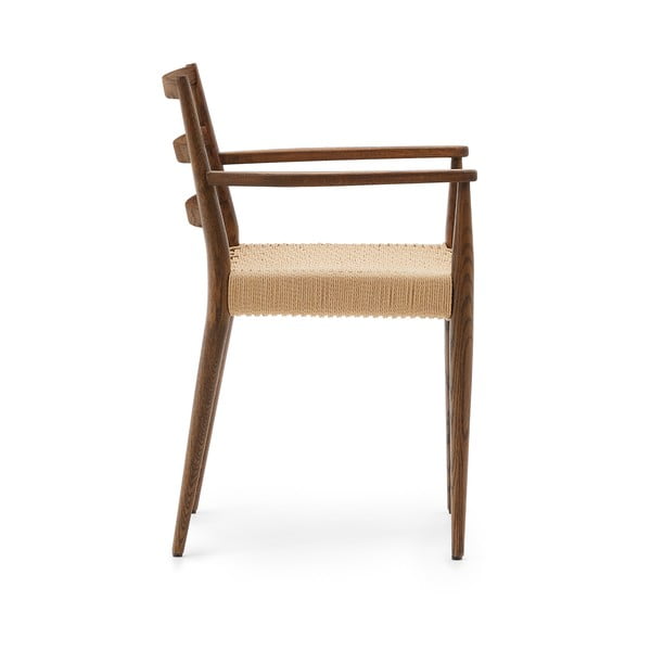 Brūni/dabīga toņa ozola masīvkoka pusdienu krēsli (2 gab.) Analy – Kave Home-image-3