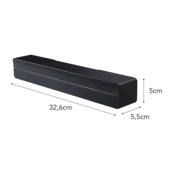 Melns magnētiskais turētājs virtuves folijai YAMAZAKI Tower-image-3