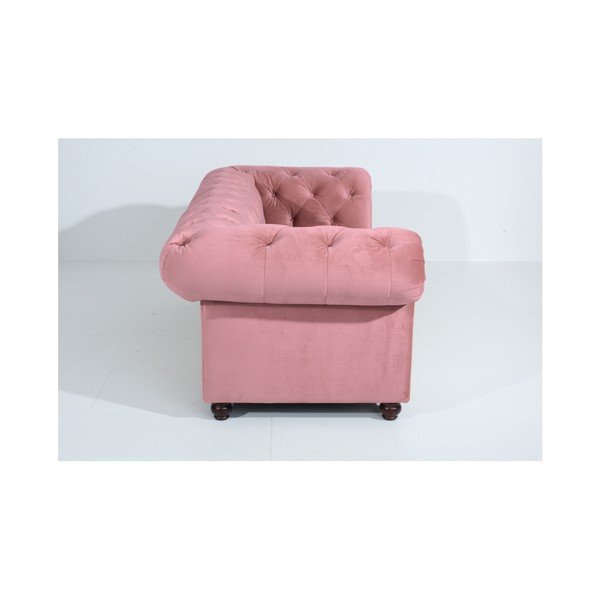 Rozā dīvāns Max Winzer Orleans Velvet, 216 cm-image-3