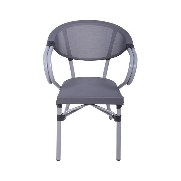 Pelēks metāla dārza krēsls Toskana – Garden Pleasure