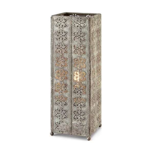 Pelēka galda lampa Markslöjd Agra, augstums 33,5 cm