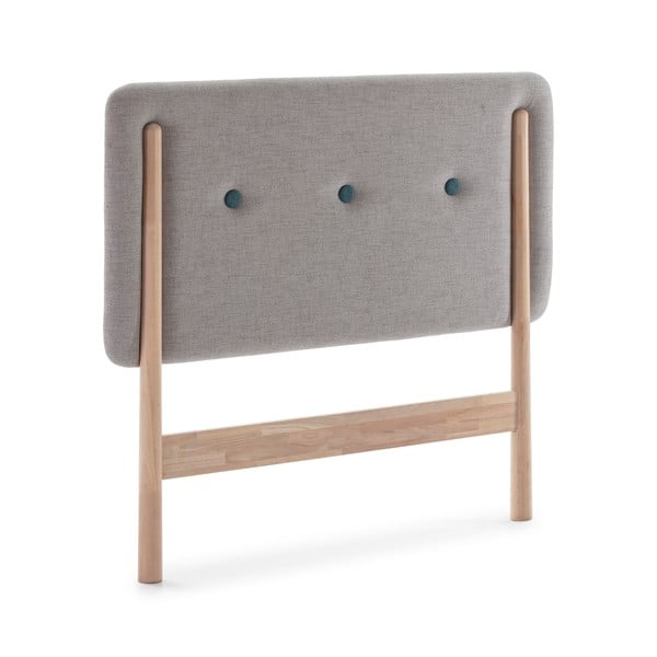 Pelēks gultas galvgalis Marckeric Annie, 120 x 109 cm-image-1