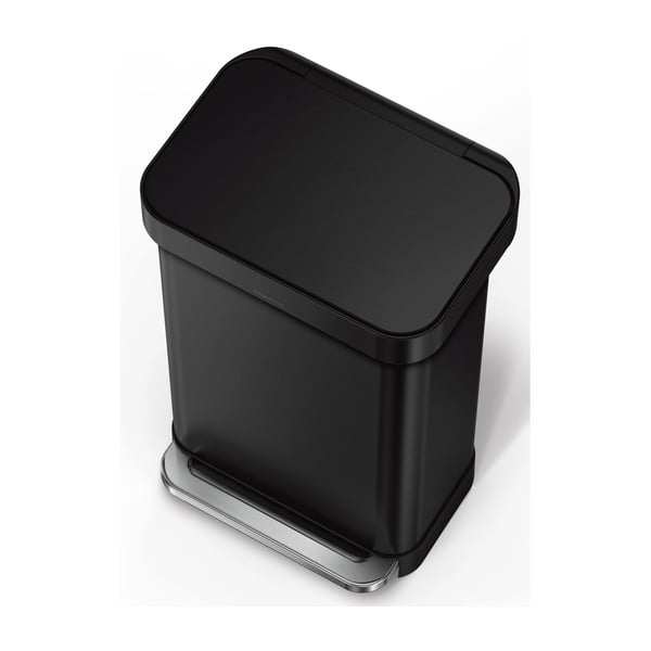 Tērauda atkritumu tvertne ar pedāli 45 l – simplehuman-image-3