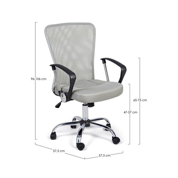 Gaiši pelēks polsterēts biroja krēsls Brisbane – Yes Everyday-image-4