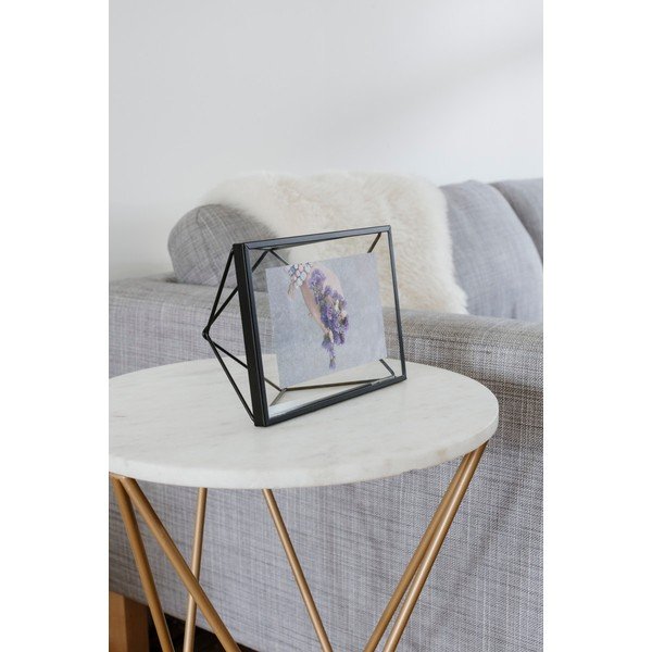 Melns metāla stāvošs/piekarināms foto rāmis 20x15 cm Prisma – Umbra-image-4