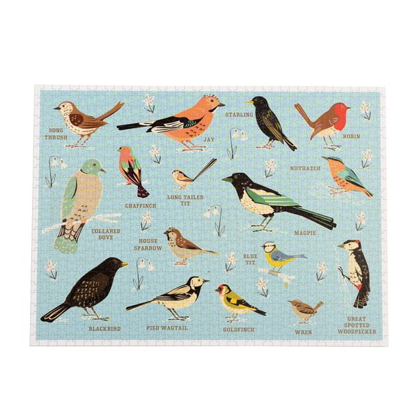 Puzle (gabalu skaits 1000) Garden Birds – Rex London-image-4