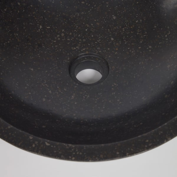 Melna teraco izlietne Kave Home Sunday, ø 40 cm-image-1