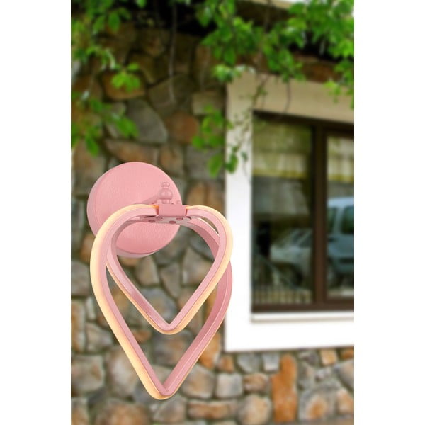 Rozā metāla LED sienas lampa Sevinc – Squid Lighting-image-1