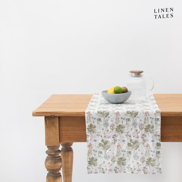 Lina galda celiņš 40x200 cm White Botany – Linen Tales