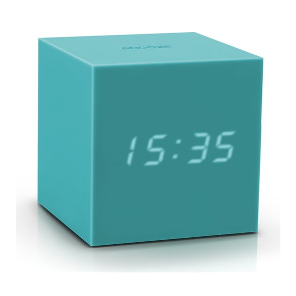 Tirkīza LED modinātājs Gingko Gravity Cube-image-2