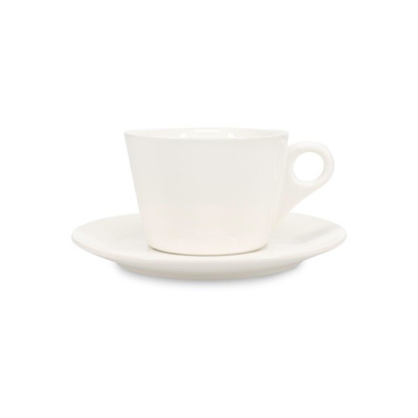 Balta porcelāna tasīte latte kafijai 280 ml Barista – BonBistro-image-1