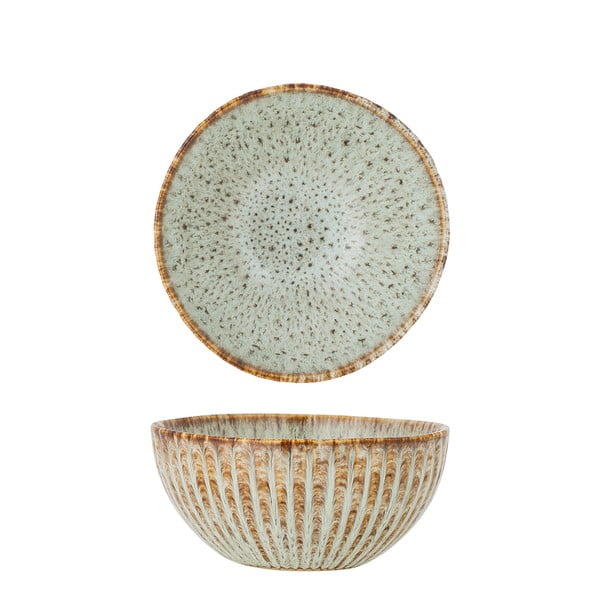 Zila/bēša akmensmasas servēšanas/augļu bļodiņa 200 ml Fleur – Bloomingville