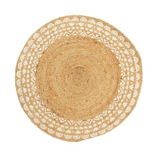 Džutas paklājs ar kokvilnas maisījumu Sass & Belle Ibiza, ø 90 cm