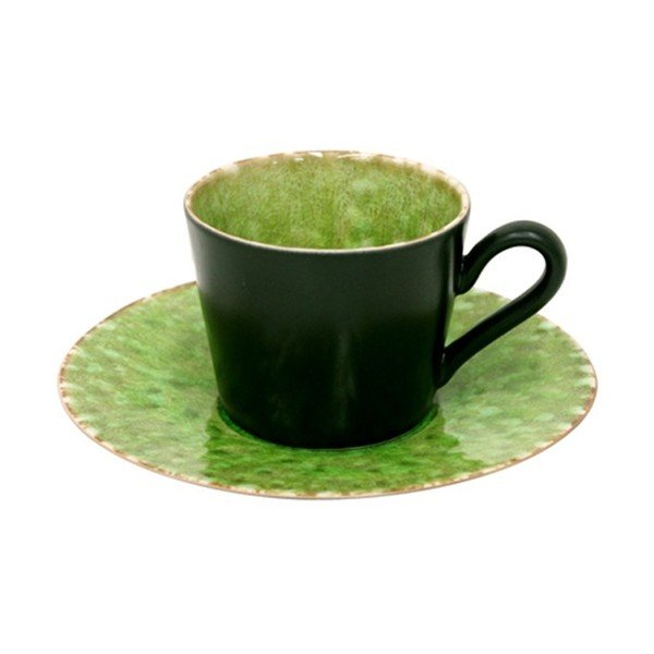 Zaļa/melna akmensmasas tasīte 190 ml Riviera – Costa Nova