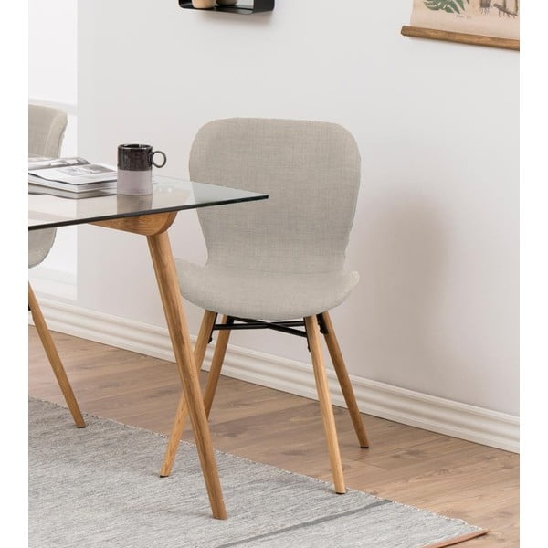 Bēši/dabīga toņa pusdienu krēsli (2 gab.) Batilda – Actona-image-1